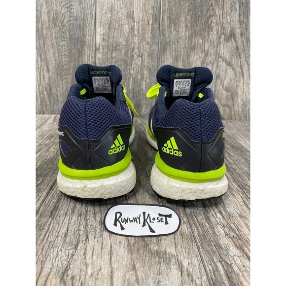 ADIDAS GLIDE BOOST SUPERNOVA Blue Mens Running Shoes Sneakers size 10 - Picture 4 of 12